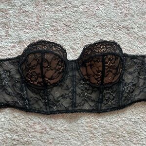 Adika Black Lace Bustier
